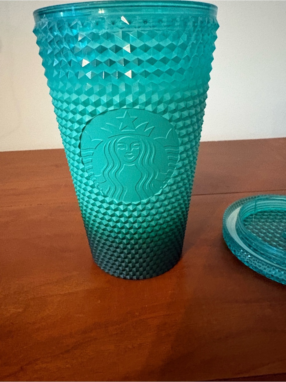 Starbucks Teal Studded Cold Cup Tumbler 16 oz
